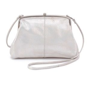 HOBO Crossbody Lana Silver Clutch Purse NWT